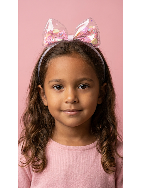Katia And Bony Fiyonk Detaylı Açık Pembe Çocuk Taç
