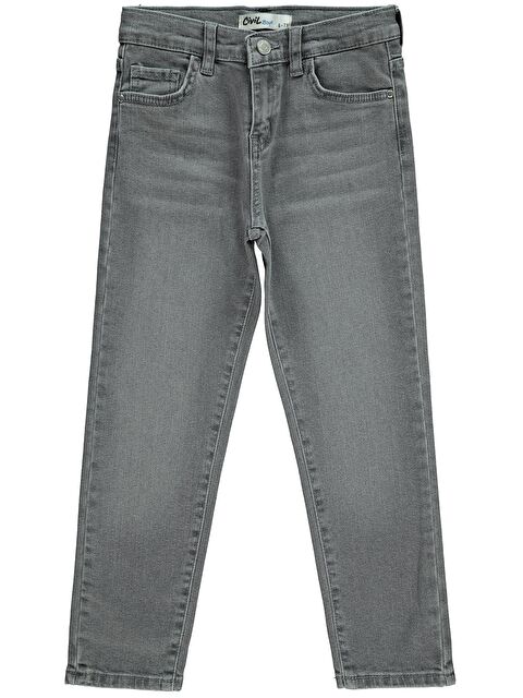Civil Boys Erkek Çocuk Jean Pantolon 10 13 Yaş Gri