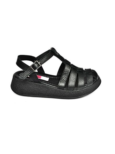 Fox Shoes P5550505 Siyah Kadın Sandalet - S000152410-19351