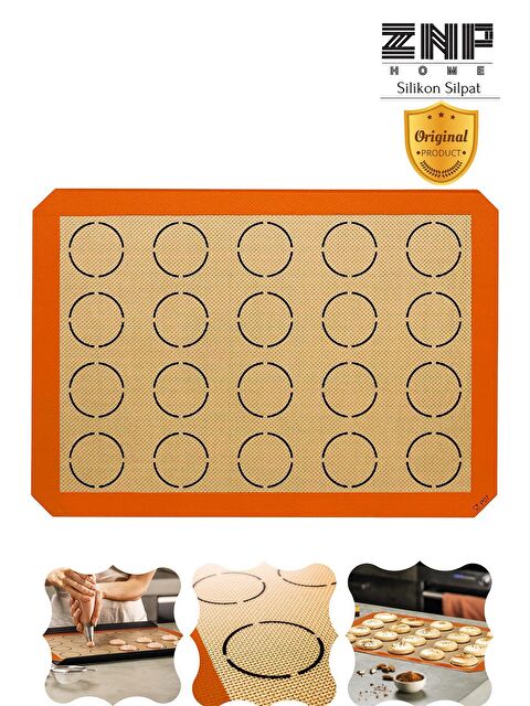 Znp Home Oven | Silikon Fırınlanabilir Pişirme Kağıdı 30x40 Cm Kendinden Yağlı Yıkanabilir Silpat Hamur Açma - S000274248-19951