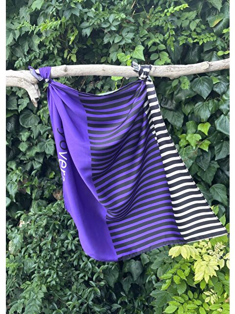 Mayovera Tasarım Mayo Bandana- Eşarp - Mor 19