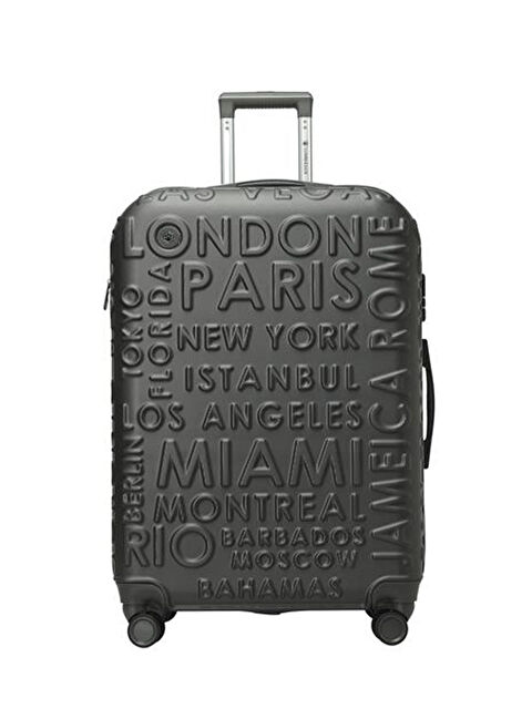 Lumberjack LUGANO -O ABS 5PR Koyu Gri Unisex Orta Boy Valiz