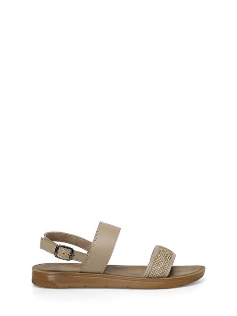 Polaris 323688.Z 4FX Bej Kadın Düz Sandalet