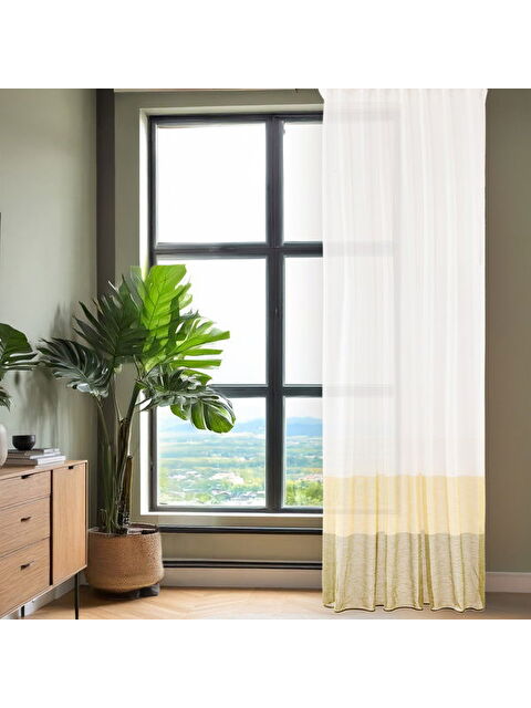 Evidea Soft Bej Yoğunluklu Fon Perde - Renkli / Bej - 140x270 cm