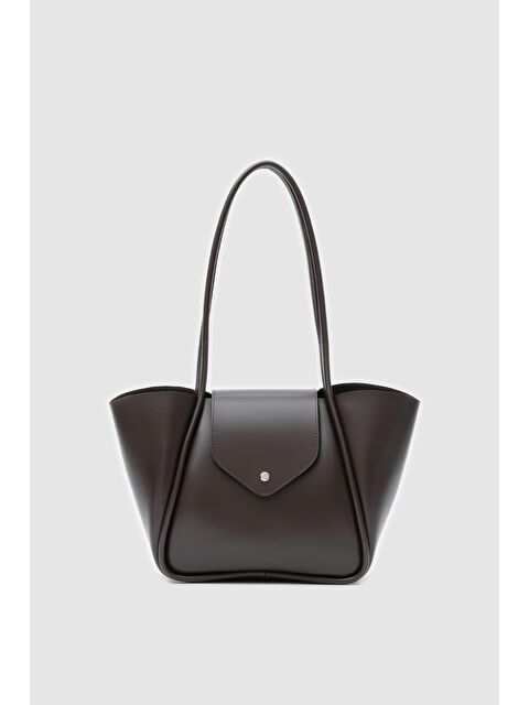 Shulebags Petre Makyaj Çantalı Omuz Çantası Acı Kahve - S000423616-28102