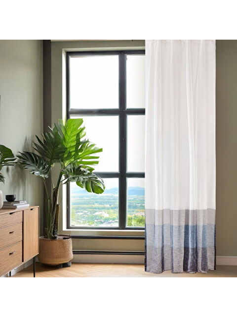 Evidea Soft Gri Yoğunluklu Fon Perde - Renkli / Gri - 140x270 cm