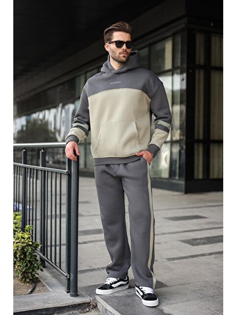 Madmext Füme Alt Üst Kapüşonlu Eşofman Takımı E7340 - S000465666-33408