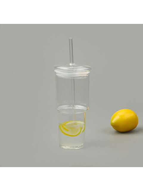 Paçi Cam Pipetli Bardak - Şeffaf - 500 ml