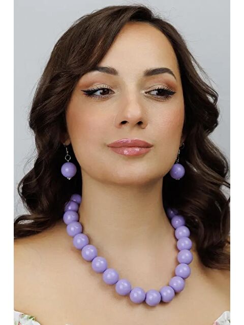 New Obsessions Büyük Boncuklu Kadın Kolye - 20mm Boncuklu - S000318486-17878