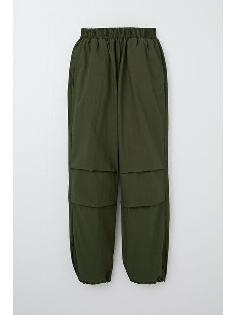 Breeze Kız Çocuk Paraşüt Jogger Paça Pantolon Haki Yeşil (6-10 Yaş) - S000244081-18547