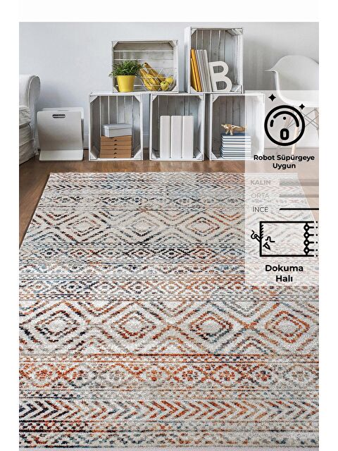 Konfor Halı Bohem 4006 Modern Dokuma Halı-93x300 - S000209278-23173