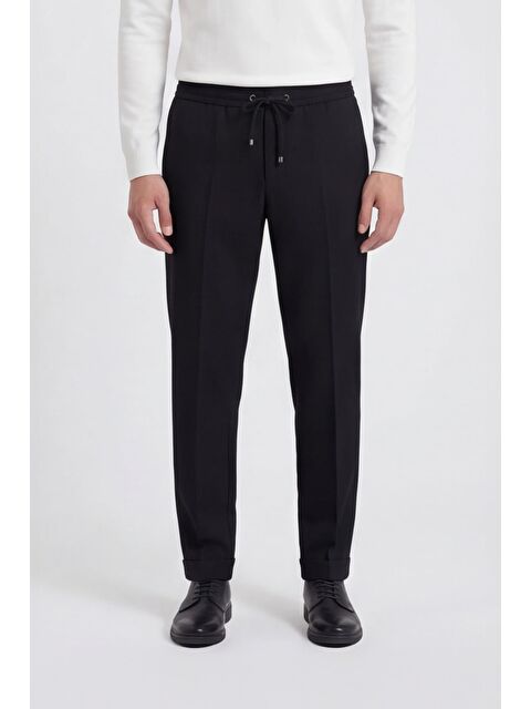 Sabri Özel Siyah Sport Takım Elbise Pantolonu