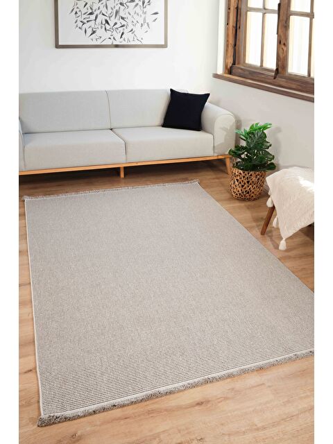 Konfor Halı Loopy 5553 Gri Yumuşak Dokulu Bukle Modern Salon Mutfak Koridor Halısı Makine Halısı-100x200 - S000342816-20600