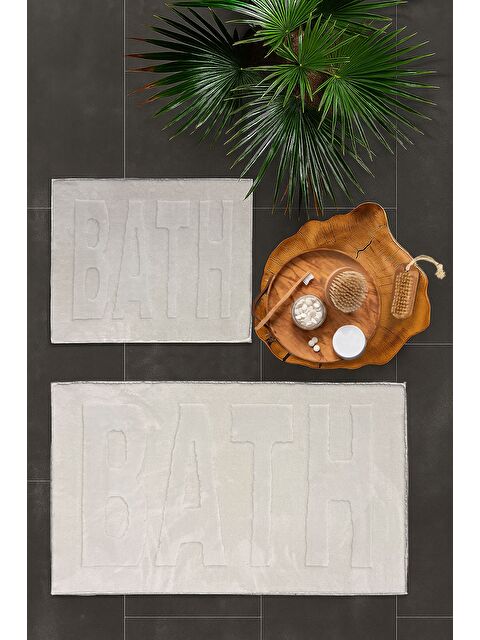 Merinos Pamella 2 Li Banyo Paspas Takımı Mist Krem KREM - S000502356-19966