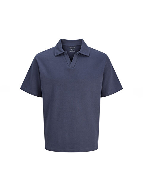 Jack & Jones Montauk Split Erkek Gri Polo Yaka Tişört