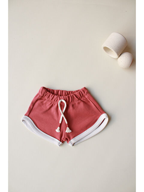 Oh La La Koala For Little Ones Koyu Turuncu Bağcıklı Şort