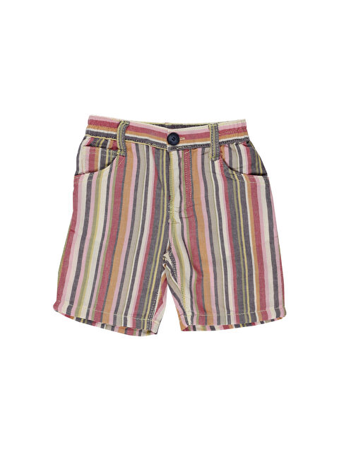 Panço Erkek Çocuk Çizgili Şort - S000257255-20063