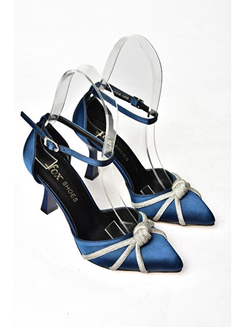 Fox Shoes S2460619 Lacivert Kadın Topuklu Ayakkabı - S000152438-21164
