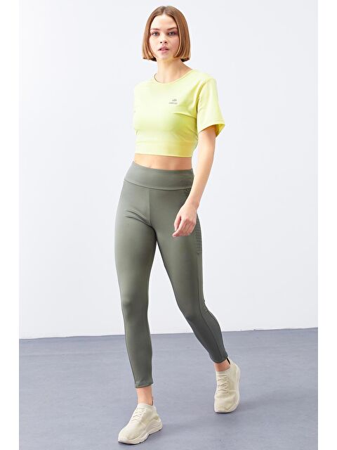 Tommylife Çağla Yüksek Bel Toparlayıcı Slim Fit Dar Paça Kadın Tayt  - 94568 - S000032286-19416