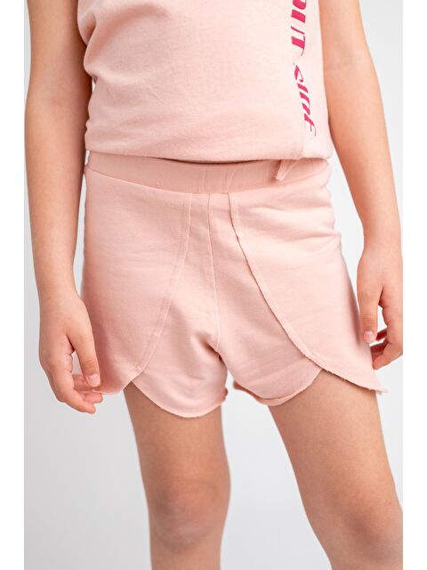 ZEYLAND Kız Çocuk Beli Lastikli Asimetrik Kesim Şort - S000315629-20024