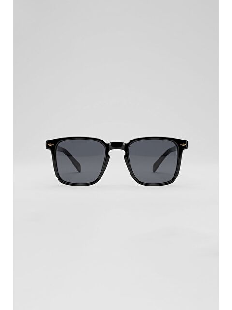 Abluka Online Unisex Kare Tasarım Kemik Çerçeve Güneş Gözlüğü Siyah