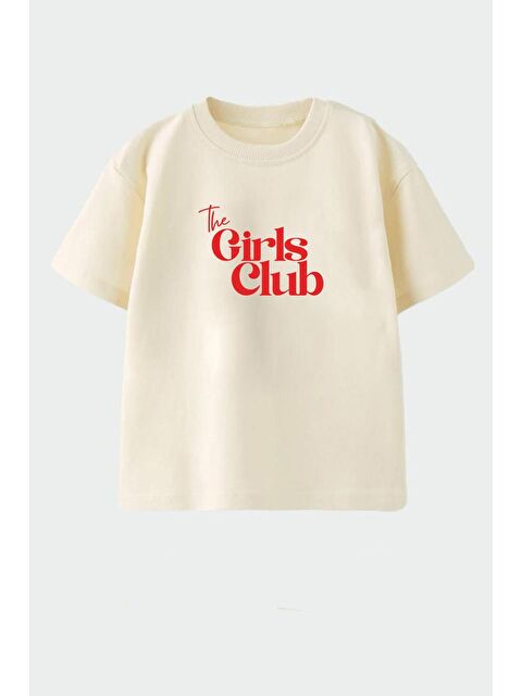 Monila Kız Çocuk Pamuklu Bisiklet Yaka Baskılı T-Shirt - S000514657-25636