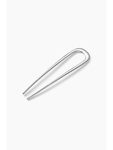 New Obsessions Plain Parlak Metal U Topuz Tokası