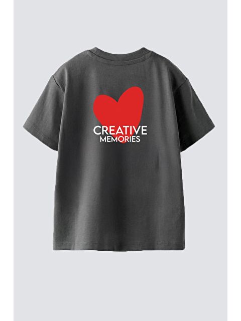 Monila Kız Çocuk Pamuklu Bisiklet Yaka Sırtı Baskılı T-Shirt - S000514658-25636