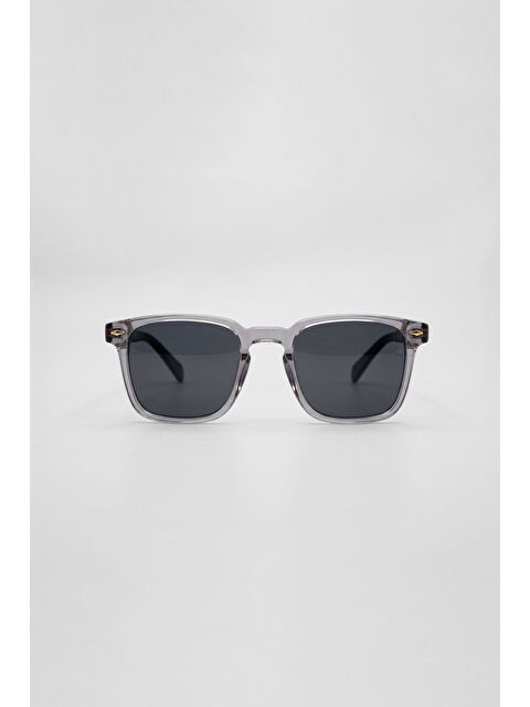 Abluka Online Unisex Kare Tasarım Kemik Çerçeve Güneş Gözlüğü Gri