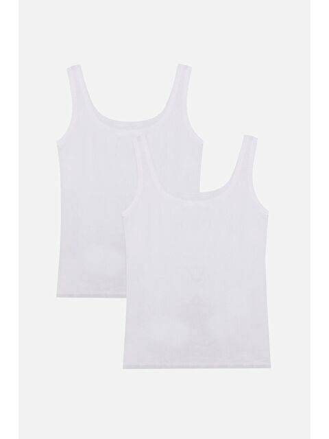 Koza İç Giyim Kadın 2'li Kalın Askılı Fitilli Atlet - S000251230-20063