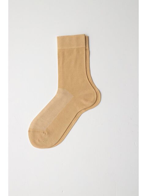 Katia And Bony Merserize Fileli Erkek Soket Çorap Bej - S000394035-19928