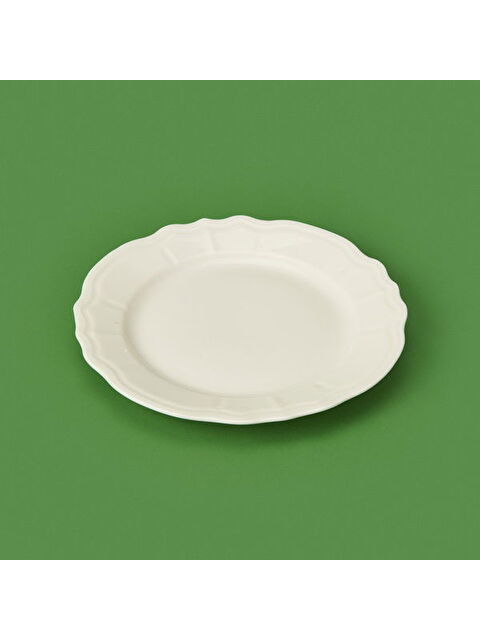 Tulu Porselen Tiffany Tatlı Tabağı - Krem - 19 cm - S000391327-19966