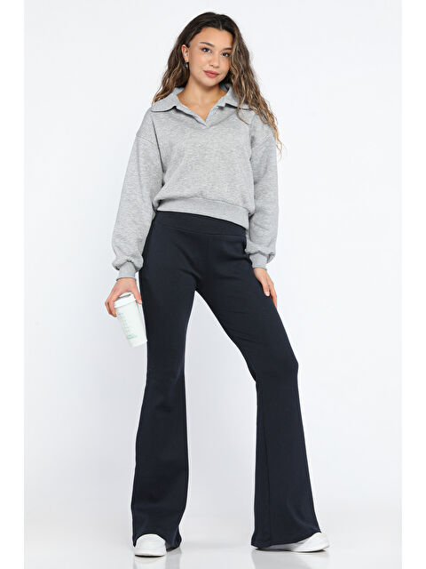 Gülseli Kadın Yüksel Bel İspanyol Paça Pantolon - S000299873-21164