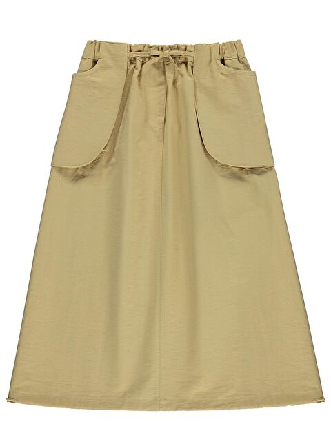 Zeyneva Timo Kız Cepli Etek 6-9 Yaş - Bej 6-7 Yaş - S000526695-19928