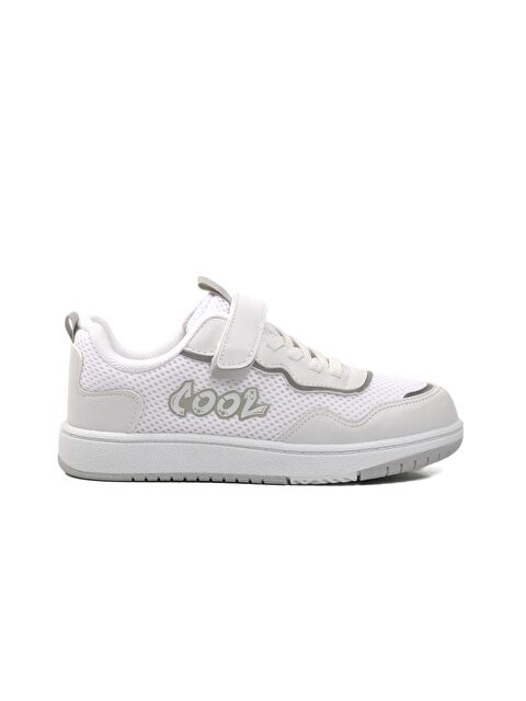 Ayakmod Beyaz Cırtlı Fileli Unisex Çocuk Sneaker Connel-F - S000182279-20063