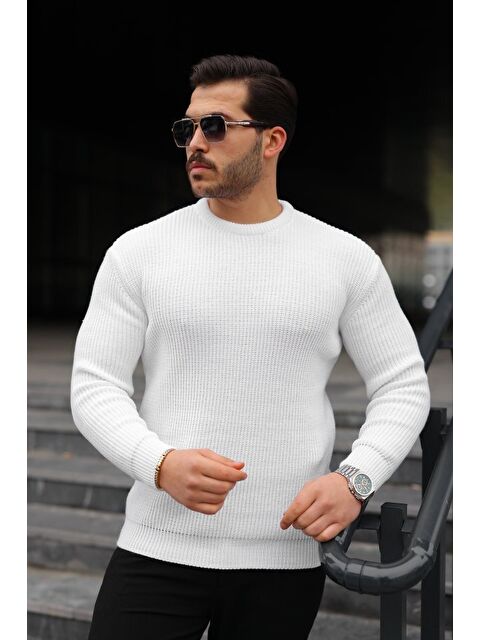 Jane's Erkek Bisiklet Yaka Örme Kazak