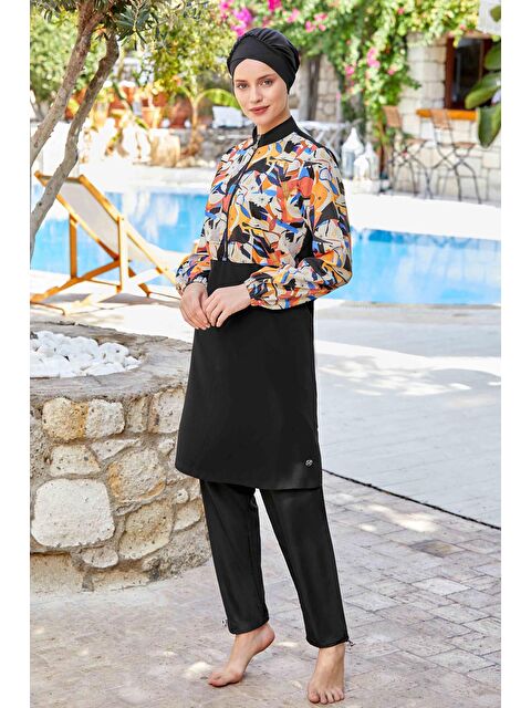 Remsa Paraşüt Tam Kapalı Tesettür Mayo Suzette 8283 Siyah - S000204705-19351