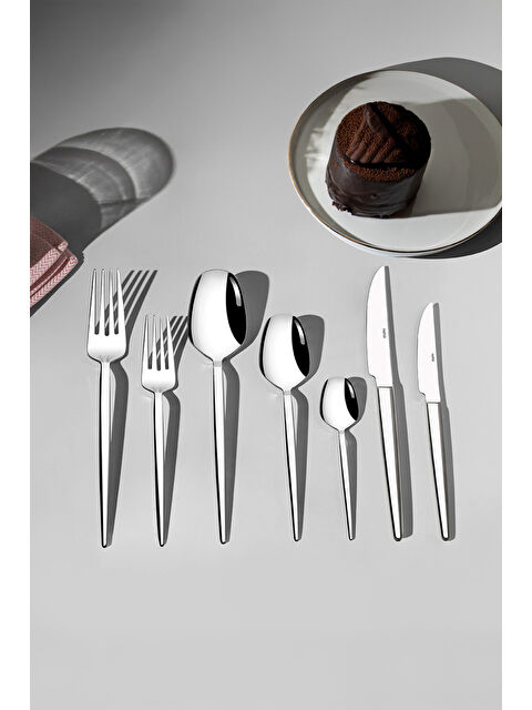 Nehir Milas Sade 12 Kişilik 84 Parça Kutulu Çatal Kaşık Bıçak Takımı - S000492261-18105