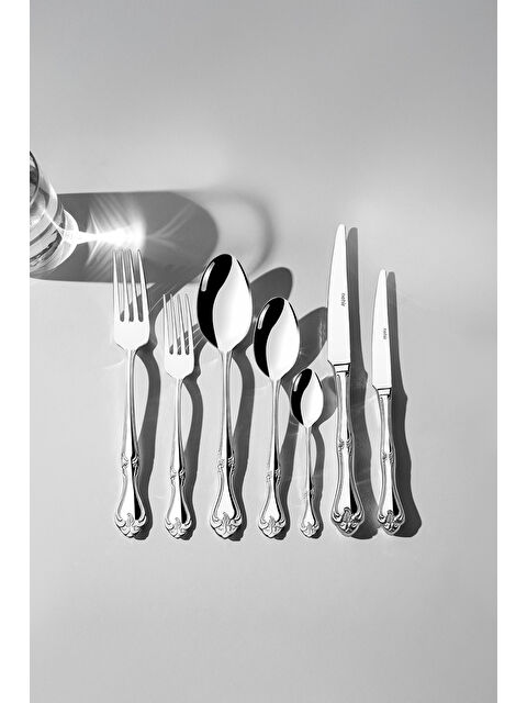 Nehir Lalezar Sade 12 Kişilik 84 Parça Kutulu Çatal Kaşık Bıçak Takımı - S000492271-18105