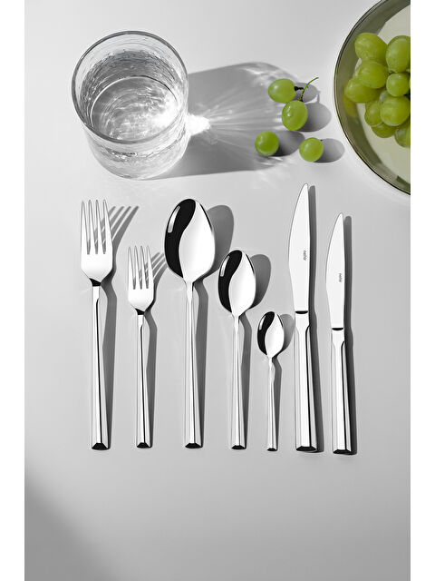 Nehir Milano Sade 12 Kişilik 84 Parça Kutulu Çatal Kaşık Bıçak Takımı - S000492276-18105
