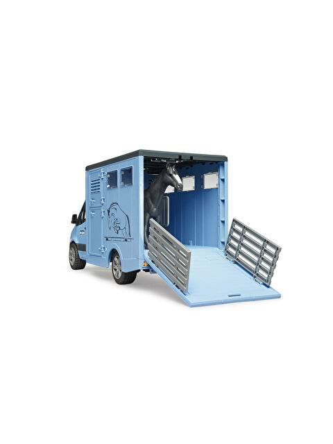 Bruder Mercedes Benz Sprinter At Nakil Aracı Ve Siyah At BR02674 - S000288353-10231