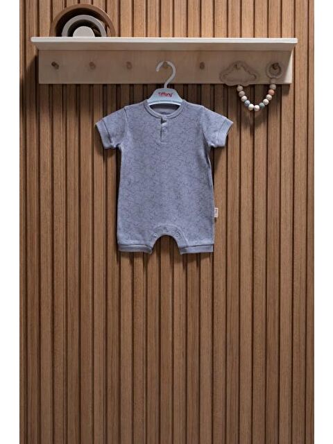 Tiffany Elephant Jakarlı Theme Y.Kol Kısa Tulum 0-3/9-12 Ay - S000512965-20600