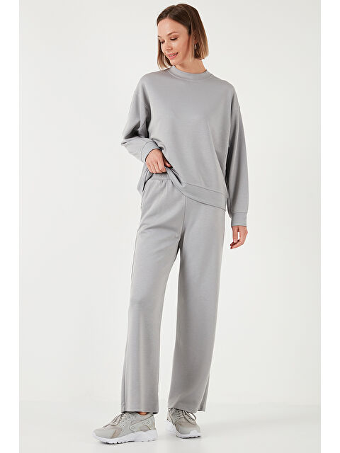 Lela Streç Bol Paça Regular Fit Kumaş Kadın Eşofman Altı 5865881 - S000260061-20600