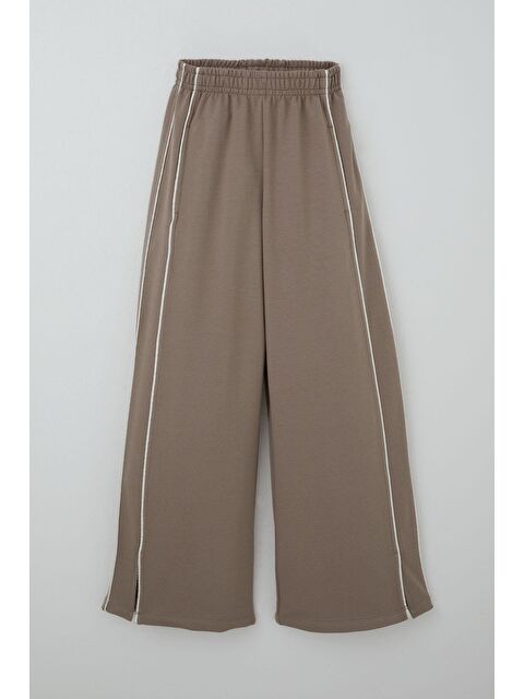 Breeze Kız Çocuk Eşofman Altı Yanları Çift Biyeli Cepli Paçası Yırtmaçlı Vizon (9-14 Yaş) - S000512978-26429