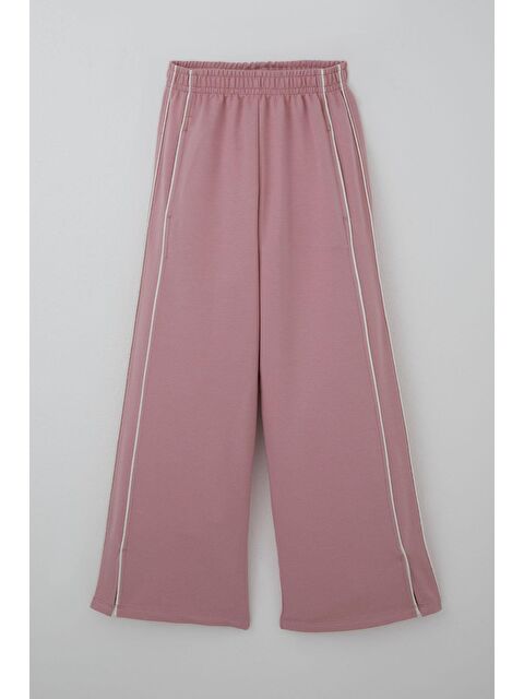 Breeze Kız Çocuk Eşofman Altı Yanları Çift Biyeli Cepli Paçası Yırtmaçlı Gülkurusu (9-14 Yaş) - S000512978-20028