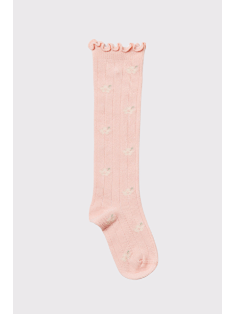 Katia And Bony Bebek Çiçek Desenli Soket Çorap Gülkurusu - S000163834-20028