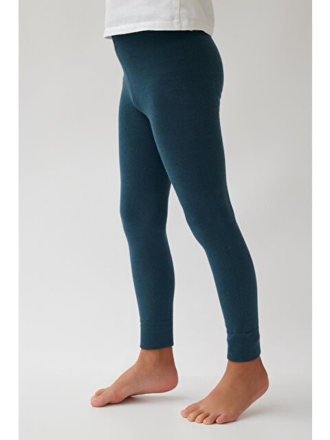 Katia And Bony Lastik Detaylı Çocuk Tayt Petrol Yeşili - S000131553-20019