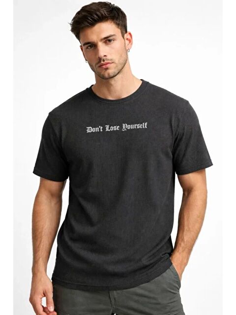 Jane's Erkek Waffle Kumaş Tişört