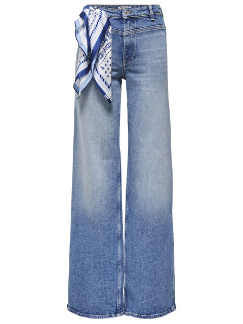 Only Onljuicy Pamuklu Wide Leg Fit Yüksek Bel Jeans 15363818 - S000484723-17234