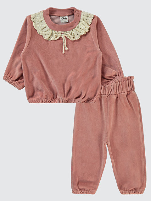 Civil Baby Kız Bebek Takım 6-18 Ay Pudra - S000318307-7152